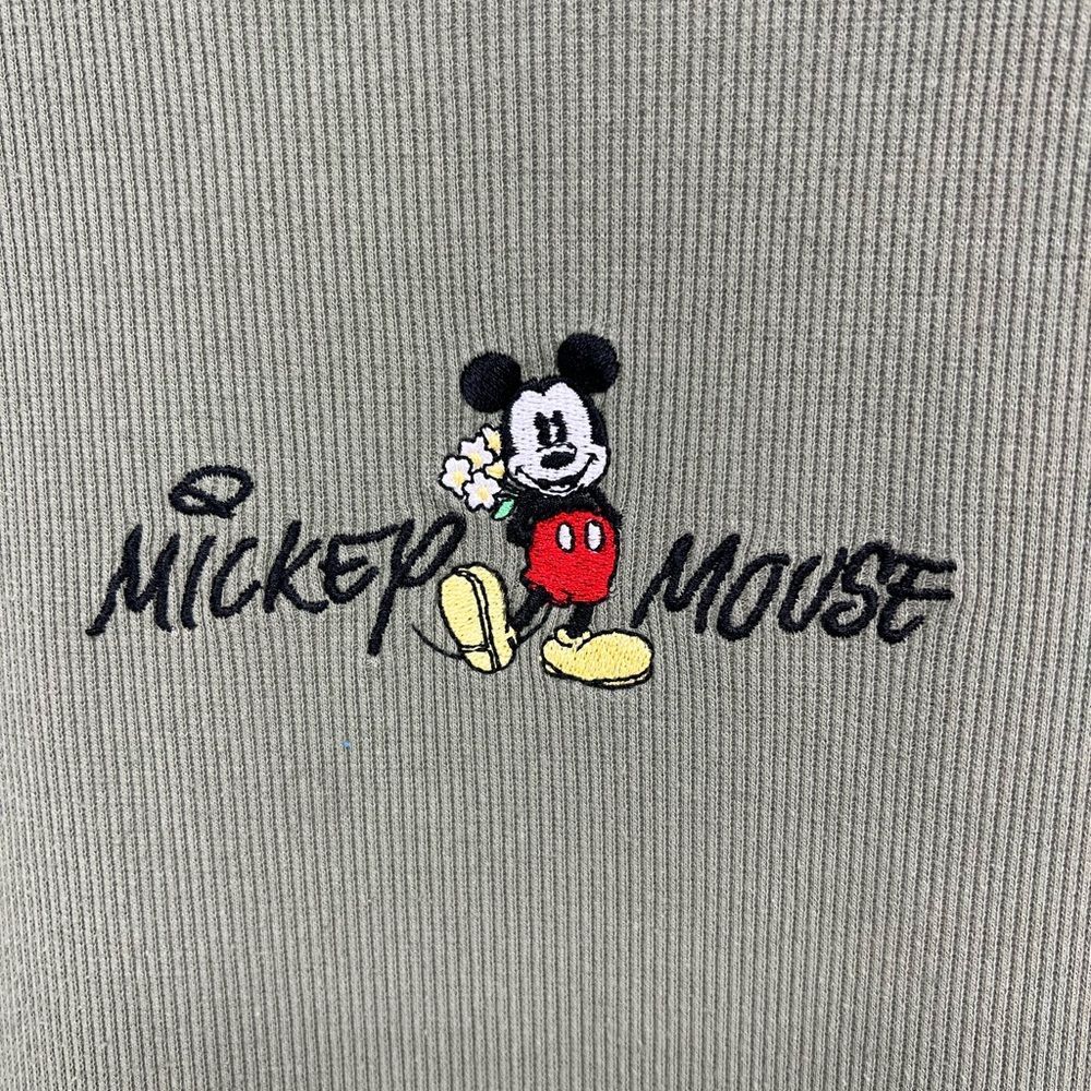 Disney Mickey Mouse Ribbed Slim Fit T Shirt Dress Juniors Size XL Y2K Vibes - Picture 2 of 6